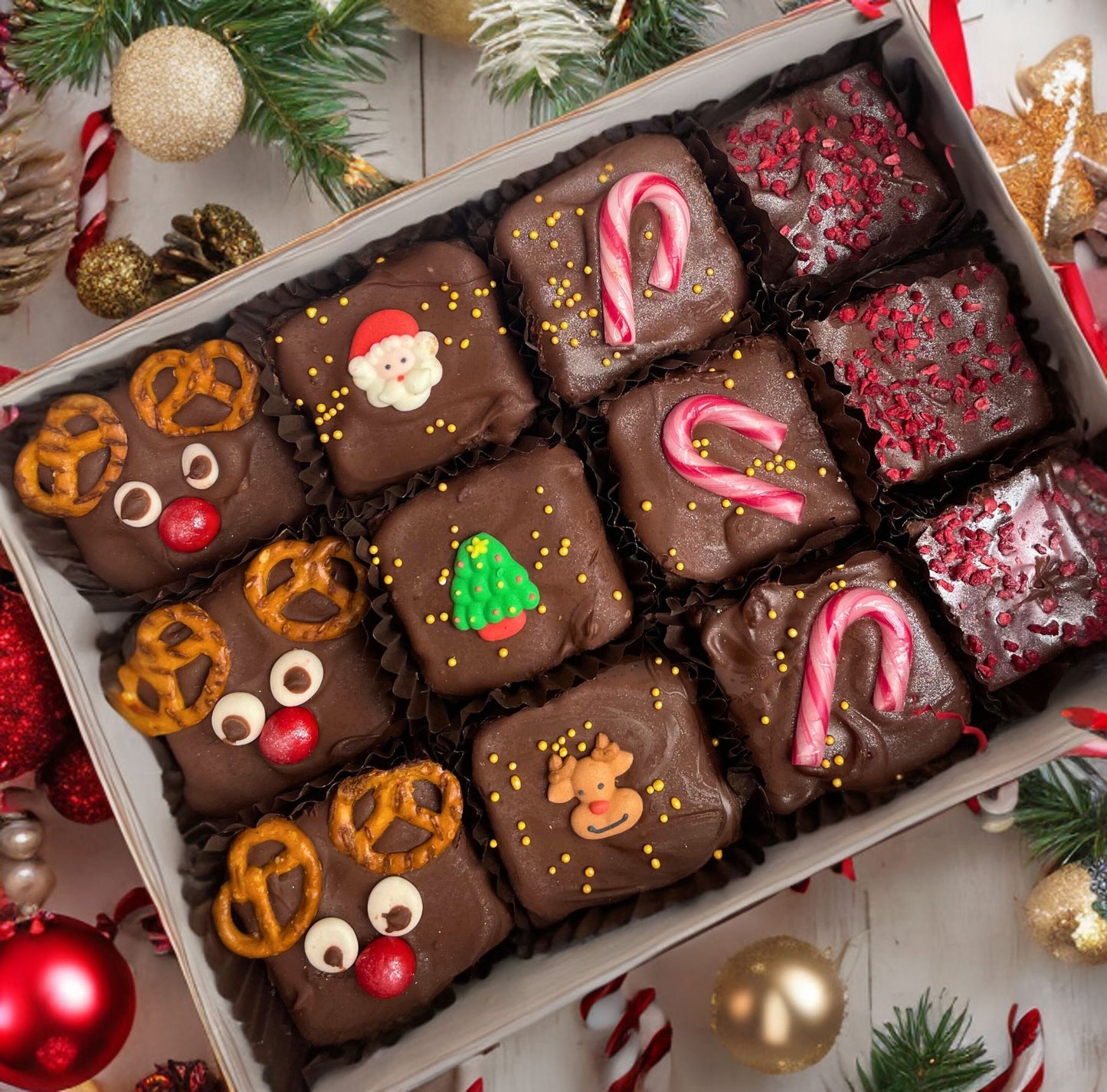 Christmas Brownie Gift Box